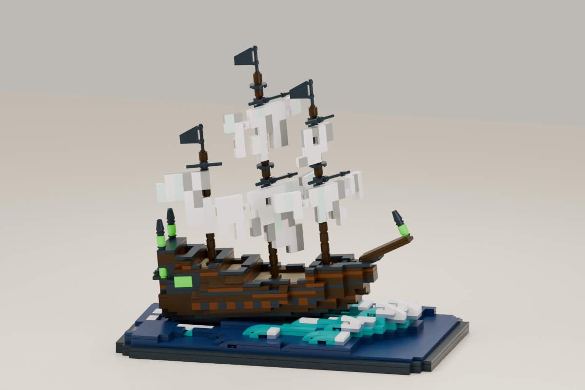 Halloween · The Ghost Ship (Starter), brick model from the front