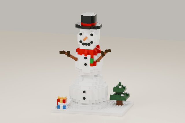 Snowman, a brick model from Your World in Bricks