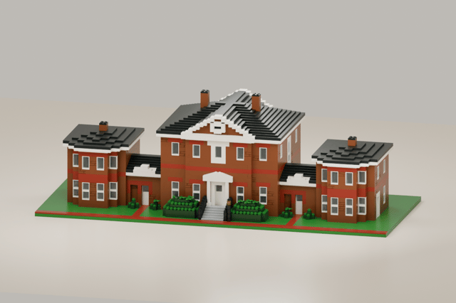 The Hammond-Harwood House of Annapolis, brick model from the front