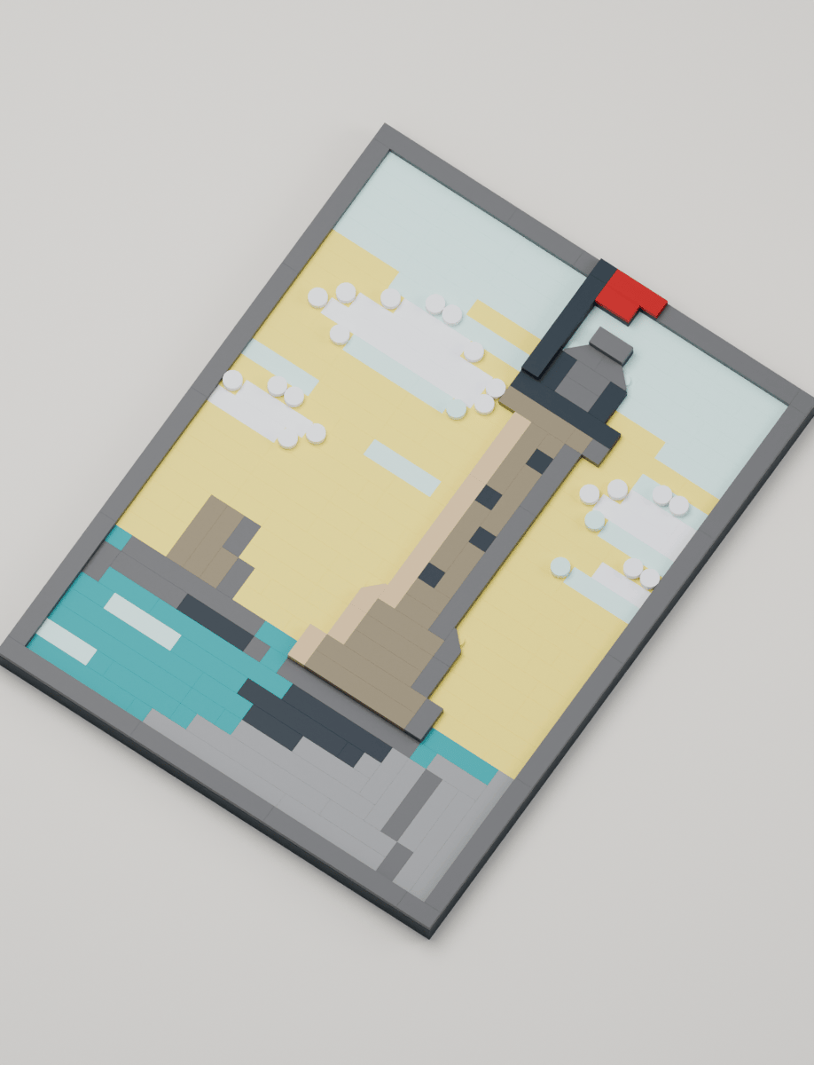 Eddystone Lighthouse, angled view