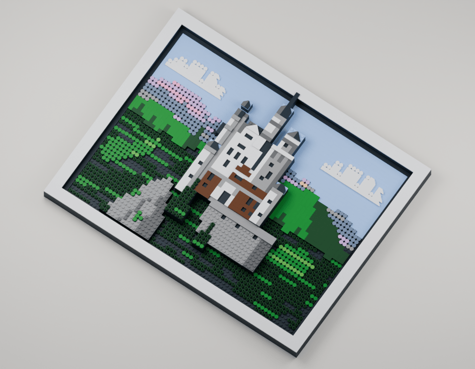 Neuschwanstein, angled view