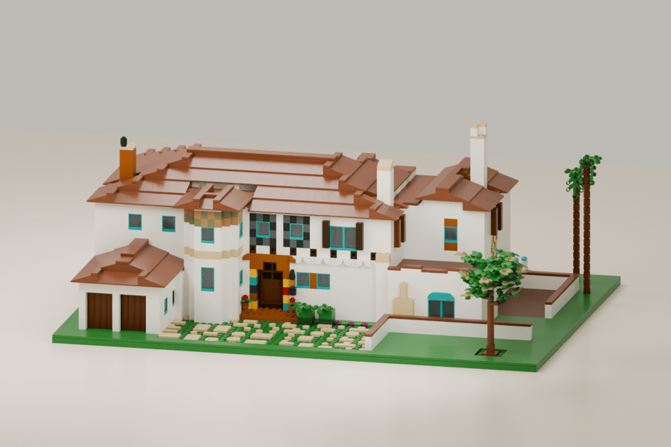 The Malibu Tile Mansion, front view