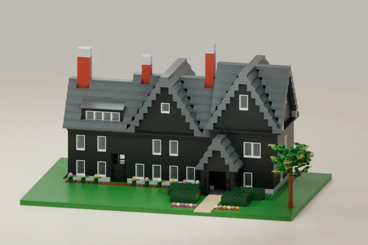 Our brick model design of Hawthorne’s House of the Seven Gables